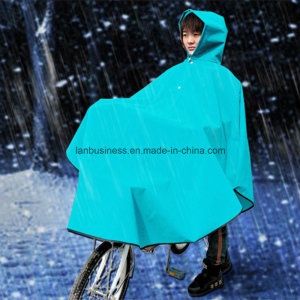 Thick and Portable Rain Wear for Bike in Blue